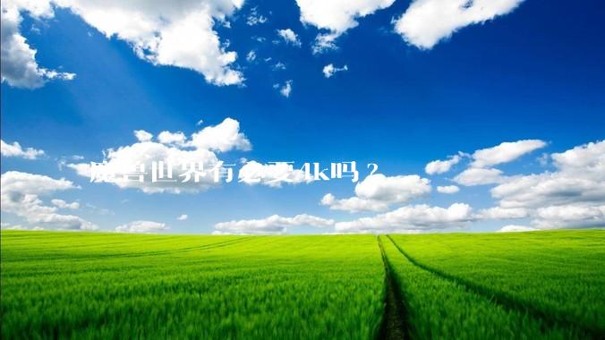 魔兽世界有必要4k吗?